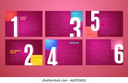 Vorlage für Grafikdesignbücher. Farben Sie kreative Seiten und Cover-Design mit Ihrem Text, Foto oder Illustrationen. vektor eps10 moderne vorlage für portfolio, zeitschrift, firmenkatalog, firmenbroschüre