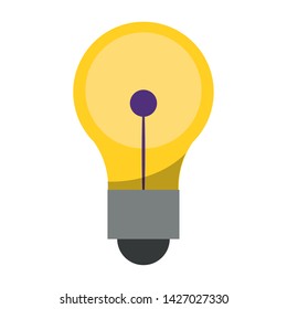 Graphic design bright bulb software tool symbol isolated illustration editable image