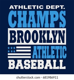 graphic design BROOKLYN for shirt and print