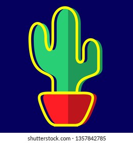 graphic design of cactus