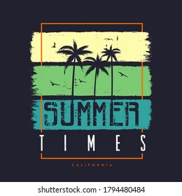 graphic design California summer time
