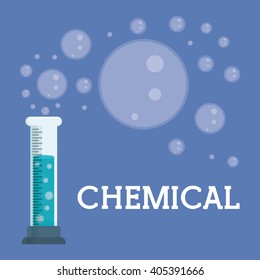 Graphic design of Chemical Laboratory , vector illustration