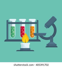 Graphic design of Chemical Laboratory , vector illustration