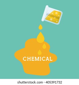 Graphic design of Chemical Laboratory , vector illustration