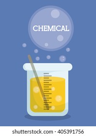 Graphic design of Chemical Laboratory , vector illustration