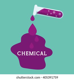 Graphic design of Chemical Laboratory , vector illustration