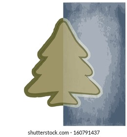 Graphic design - Christmas tree, vintage