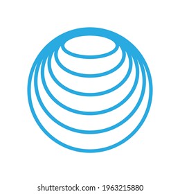 Graphic design circle with pattern 