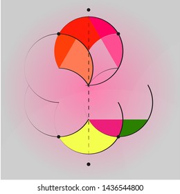 Graphic design. Colorful background. abstract shapes composition. Eps10 vector.