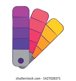 Graphic design colors palette tool symbol illustration editable image
