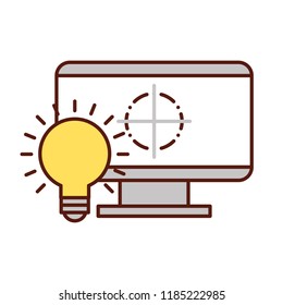 graphic design computer bulb idea creativity