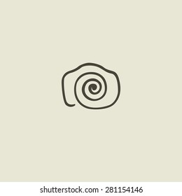 Graphic design concept, logo vector set. Trendy Hipster graphic collection equipment. photo icon