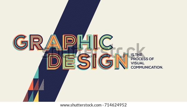Concept De Design Graphique Dans La Image Vectorielle De Stock Libre De Droits