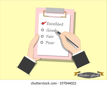 graphic design concept vector of check list 