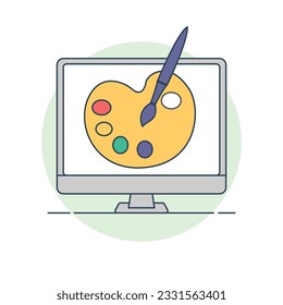 Concepto de diseño gráfico, concepto de ilustración vectorial