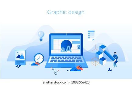 Graphic design Concept for web page, banner, presentation, social media, documents, cards, posters. Vector illustration