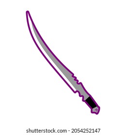 graphic design of cool sharp sword