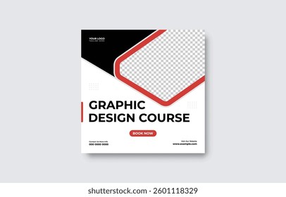 Graphic Design Course Advertisement Template
