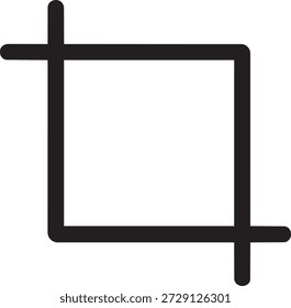 Vetor de ícone de quadro de ferramenta de corte de design gráfico