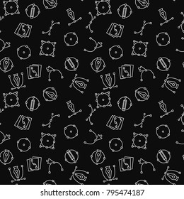 Graphic design dark seamless texture. Vector graphics design pattern