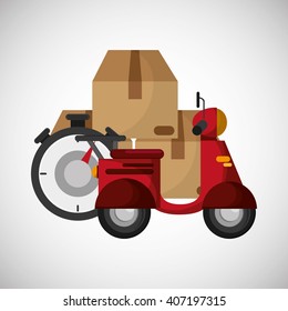 Graphic design of delivery , editable vecctor