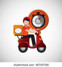 Graphic design of delivery , editable vecctor
