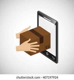 Graphic design of delivery , editable vecctor