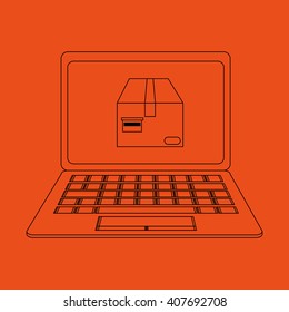 Graphic design of delivery , editable vecctor