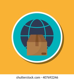 Graphic design of delivery , editable vector