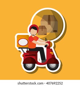 Graphic design of delivery , editable vector