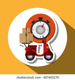 Graphic design of delivery , editable vector