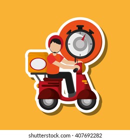 Graphic design of delivery , editable vector