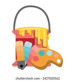 Graphic design digital software tools and symbols for creative process, art and ideas. illustration editable image