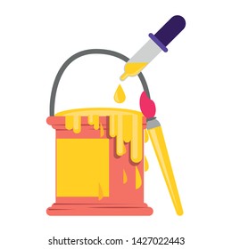 Graphic design digital software tools and symbols for creative process, art and ideas. illustration editable image