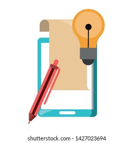 Graphic design digital software tools and symbols for creative process, art and ideas. illustration editable image