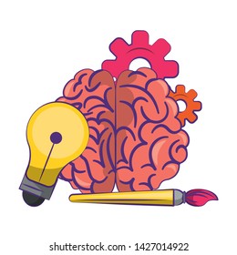 Graphic design digital tools and symbols for creative process, art and ideas. illustration editable image