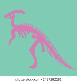 graphic design dino skull bones