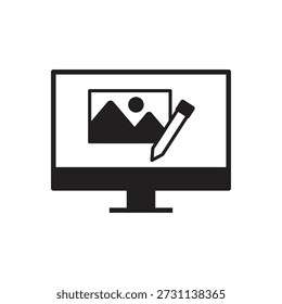 Graphic design edit tool on screen
