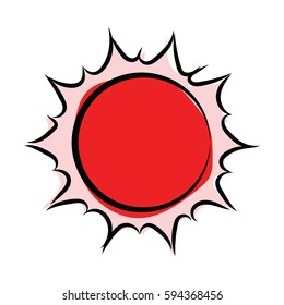 graphic design editable for your design, hand drawn sun icon isolated on white background. Vector Illustration.