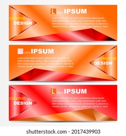 graphic design of elegant banner for advertisement