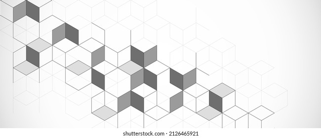 The graphic design element and abstract geometric background with isometric vector blocks