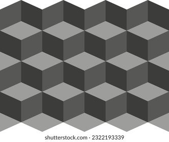 Elemento de diseño gráfico y fondo geométrico abstracto con bloques vectoriales para la plantilla de banner o cabecera. EPS 10.