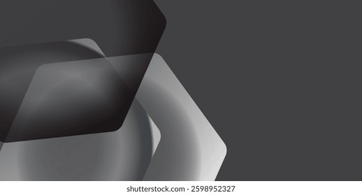 The graphic design element and abstract geometric background with isometric vector blocks for banner template or header