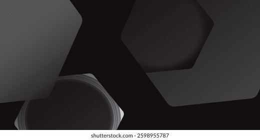 The graphic design element and abstract geometric background with isometric vector blocks for banner template or header