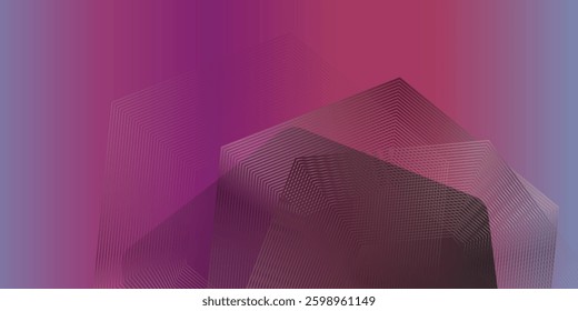 The graphic design element and abstract geometric background with isometric vector blocks for banner template or header