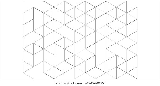 The graphic design element and abstract geometric background with isometric vector blocks for banner template or header.vector eps10