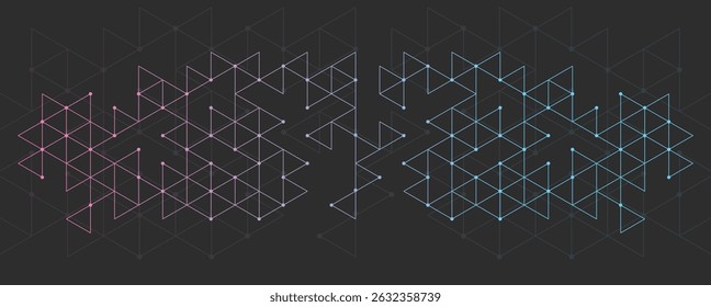 Graphic design element and abstract geometric background.