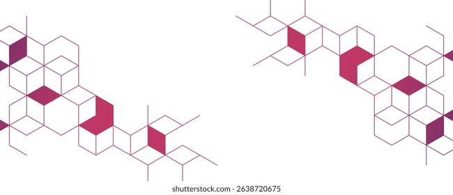 Graphic design element and abstract geometric background.	