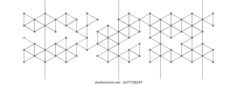 O elemento de design gráfico e o plano de fundo geométrico abstrato com blocos vetoriais isométricos para o modelo ou cabeçalho de banner