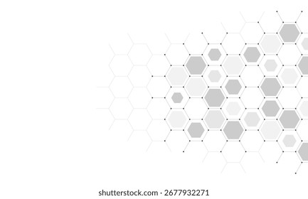 Elemento de Diseño gráfico con fondo geométrico abstracto de patrón de hexágono simple